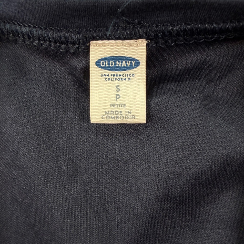 Old Navy Dress Fit & Flare Sleeveless Jersey Small Petite Navy Blue Casual - Picture 7 of 9